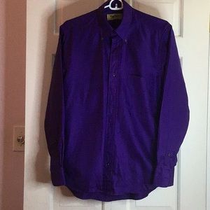 Paul Stuart Purple check men’s dress shirt, Size small/medium